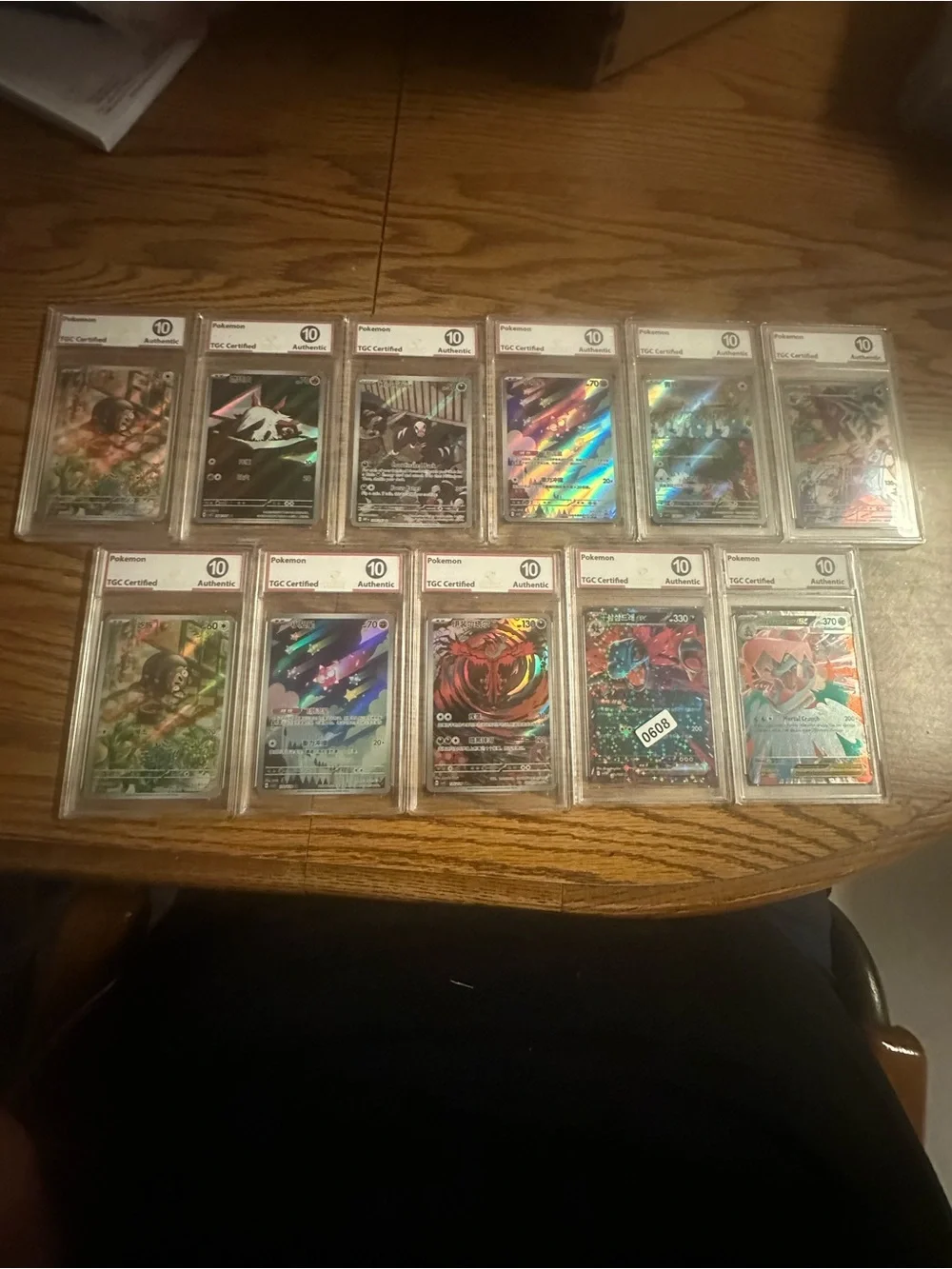 Pokemon Lot Of 11 TGC Certified Authentic Grade 10 Free Shipping china India mix